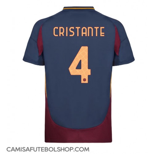 Camisa de time de futebol AS Roma Bryan Cristante #4 Replicas 3º Equipamento 2024-25 Manga Curta